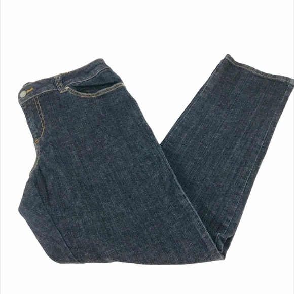 Caché Cropped Jeans, Black with a Blue Hue, 10 - Picture 1 of 7